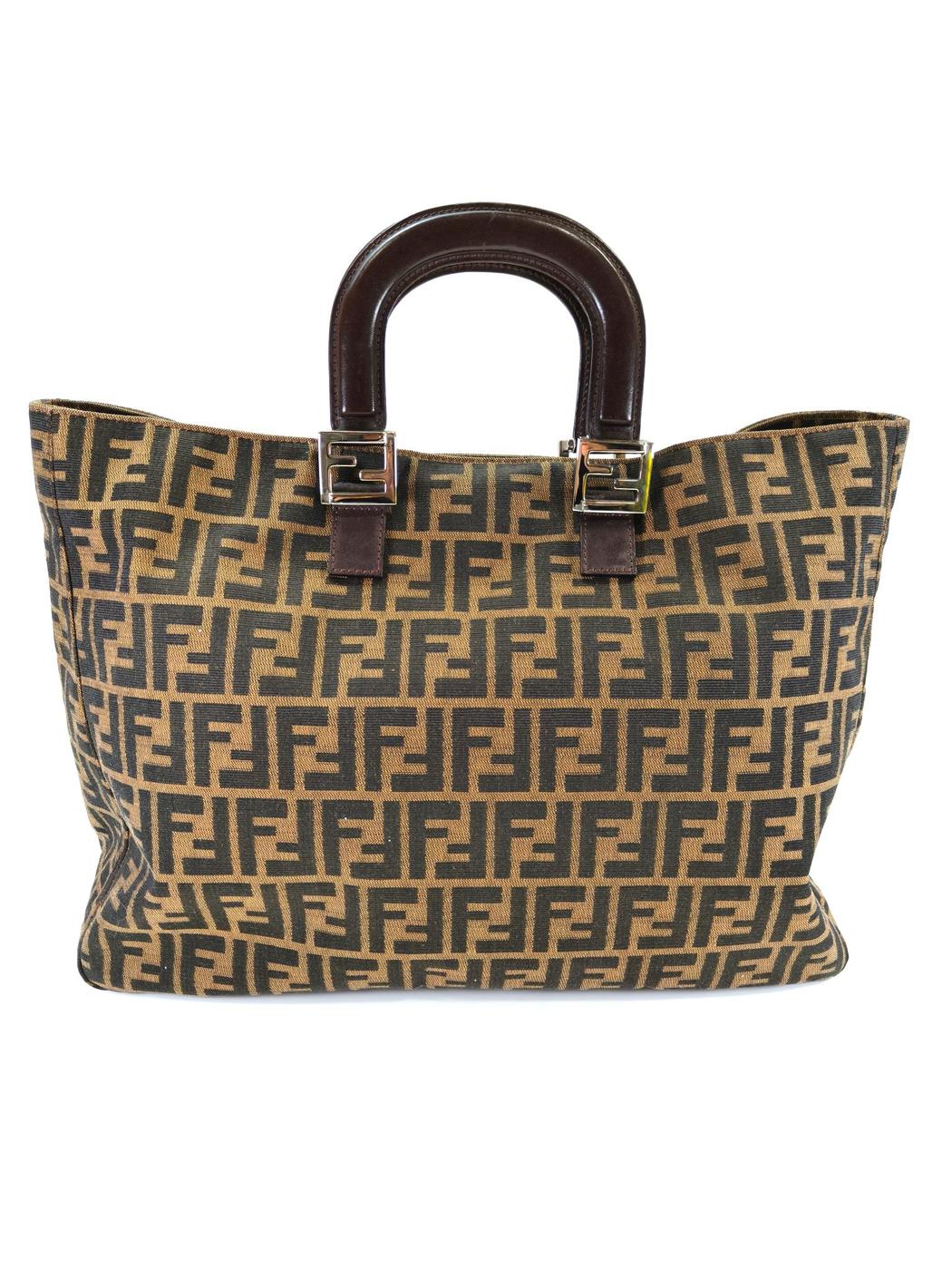FENDI フェンディ ズッカ柄 トートバッグ 26693 ブラウン 管理番号：10429