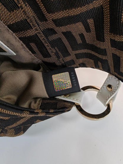 FENDI Zucca Pattern Handbag Mini Bag Brown Control Number: 10545