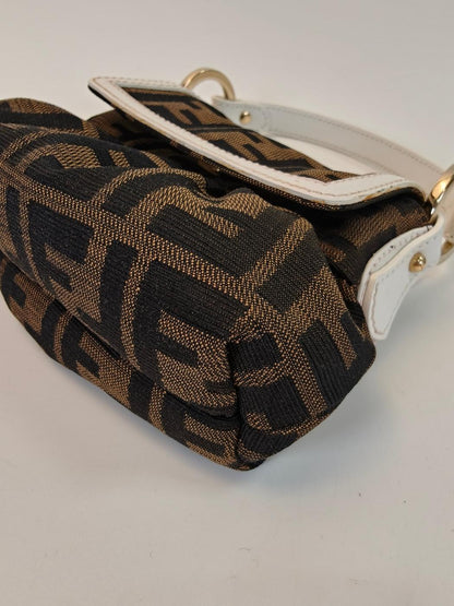 FENDI Zucca Pattern Handbag Mini Bag Brown Control Number: 10545