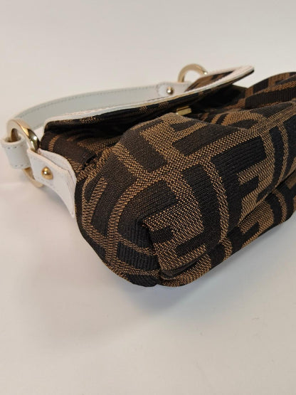 FENDI Zucca Pattern Handbag Mini Bag Brown Control Number: 10545