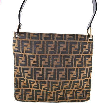 FENDI 芬迪 Zucca花纹 帆布单肩包 棕色 管理编号：10737