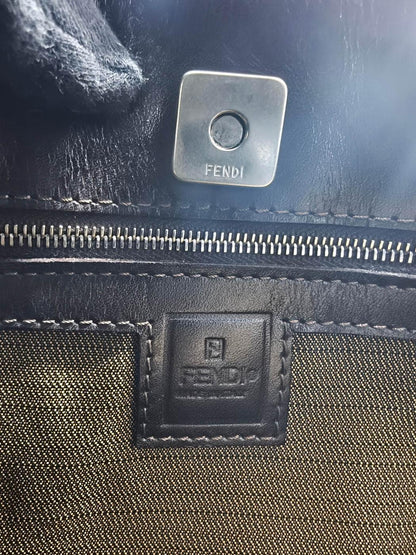 FENDI 芬迪 Zucca花纹 帆布单肩包 棕色 管理编号：10737