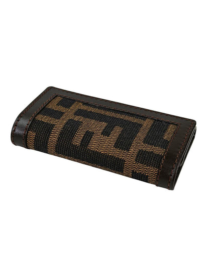 FENDI フェンディ ズッカ キーケース ブラウン 管理番号：11383