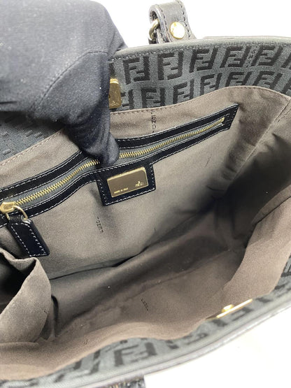 FENDI フェンディ トートバッグ ズッキーノ キャンバス レザー 管理番号：6810