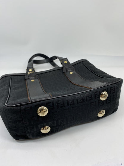 FENDI フェンディ トートバッグ ズッキーノ キャンバス レザー 管理番号：6810