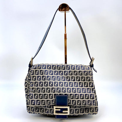 FENDI Zucchino 单肩包/Mamma 水桶包 26325/2CH 海军蓝 控制编号：8651