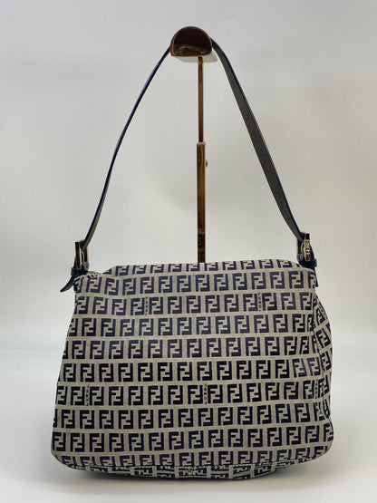 FENDI Zucchino 单肩包/Mamma 水桶包 26325/2CH 海军蓝 控制编号：8651