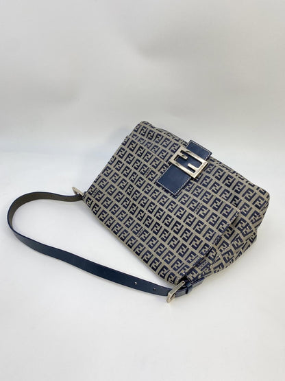 FENDI Zucchino 单肩包/Mamma 水桶包 26325/2CH 海军蓝 控制编号：8651
