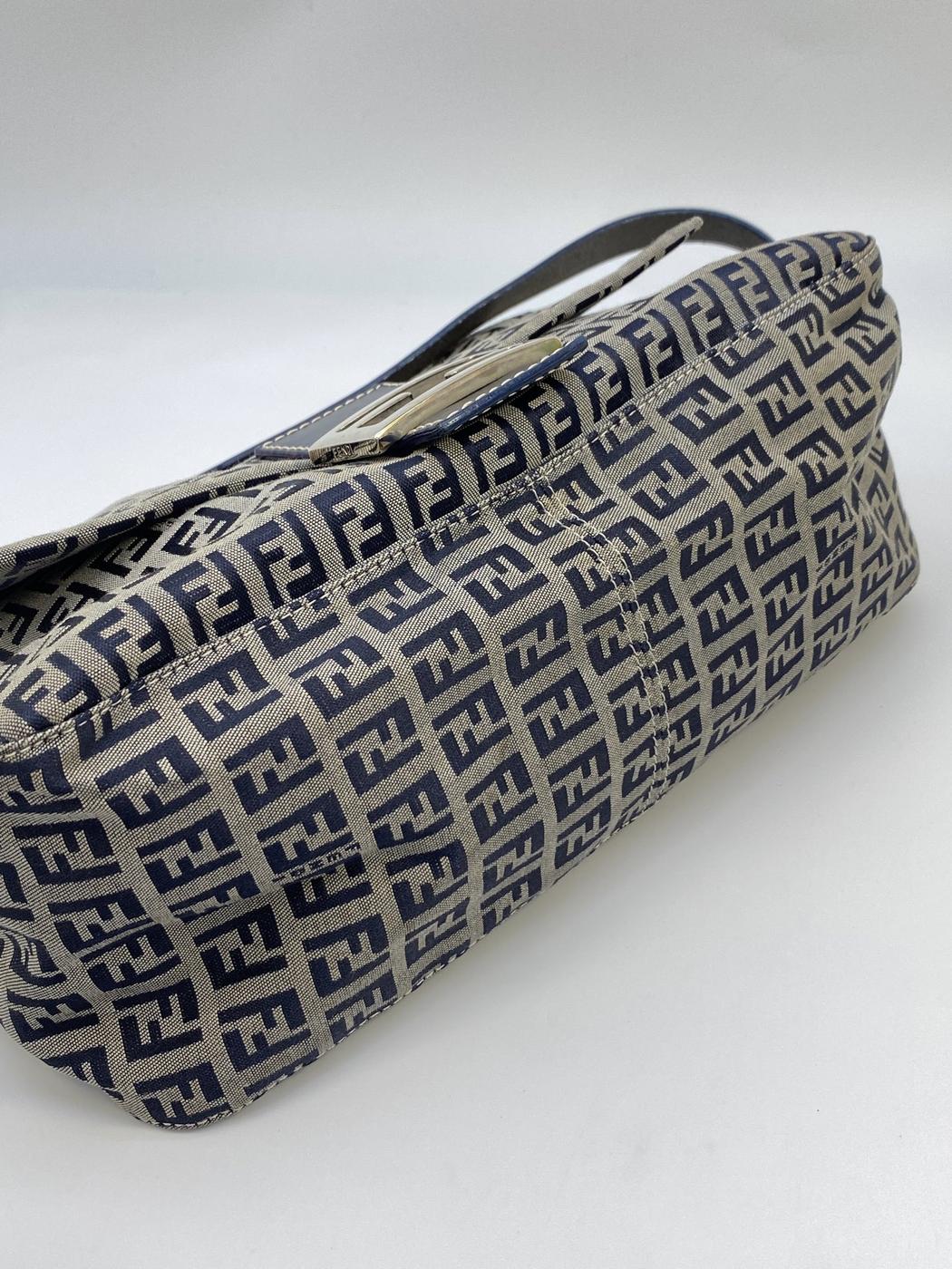 FENDI Zucchino 单肩包/Mamma 水桶包 26325/2CH 海军蓝 控制编号：8651