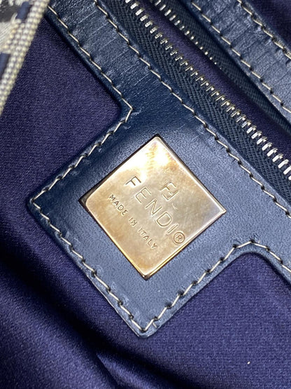FENDI Zucchino 单肩包/Mamma 水桶包 26325/2CH 海军蓝 控制编号：8651