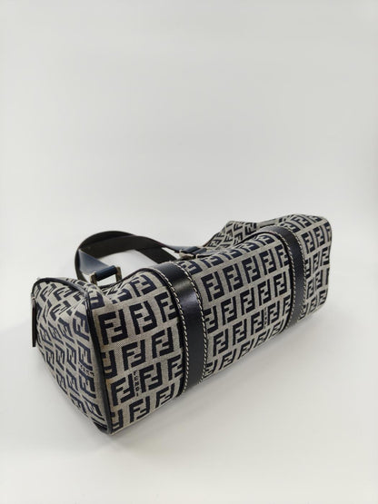 FENDI ズッカ ズッキーノ ハンドバッグ ミニボストンバッグ ロゴ グレー 管理番号：9666