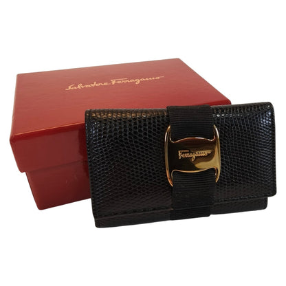 Salvatore Ferragamo Vara Ribbon 六键琴盒，黑色，参考编号：10306