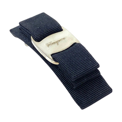 Ferragamo フェラガモ ヴァラリボン バレッタ ブラック 管理番号：11450