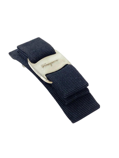 Ferragamo フェラガモ ヴァラリボン バレッタ ブラック 管理番号：11450