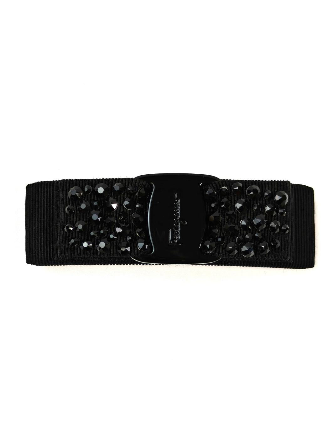 Ferragamo フェラガモ ヴァラリボン バレッタ ブラック 管理番号：11490