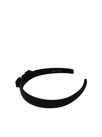 Ferragamo フェラガモ ヴェラリボン ラインストーン カチューシャ ブラック 管理番号：11717