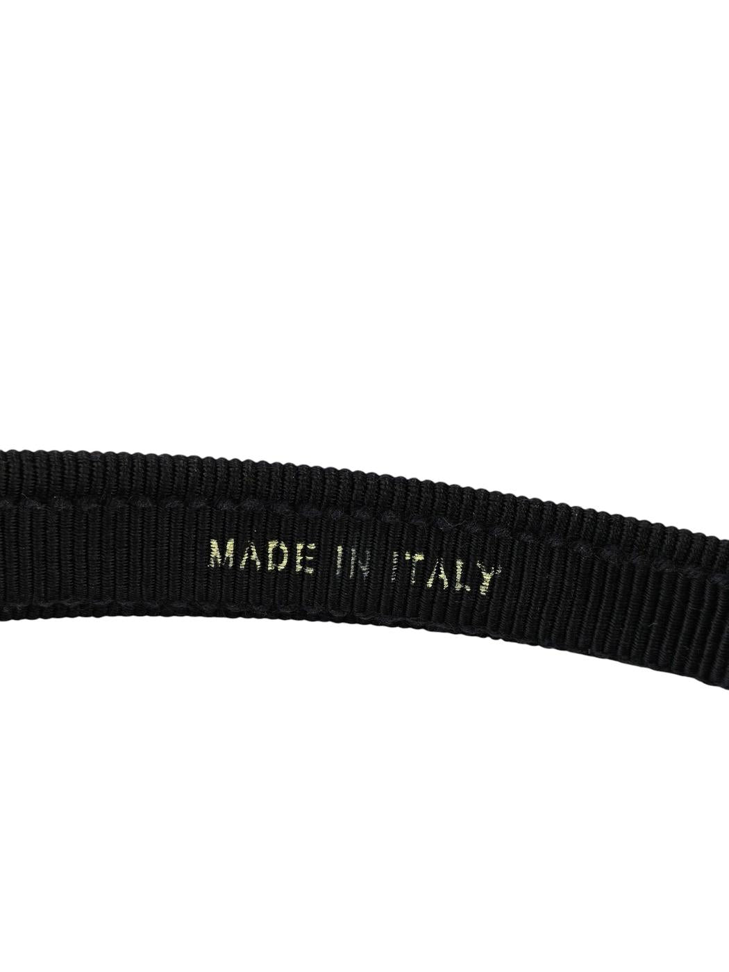 Ferragamo フェラガモ ヴェラリボン ラインストーン カチューシャ ブラック 管理番号：11717