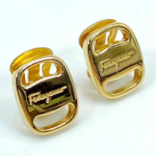 Salvatore Ferragamo フェラガモ ヴァラ イヤリング ゴールド 管理番号：4755