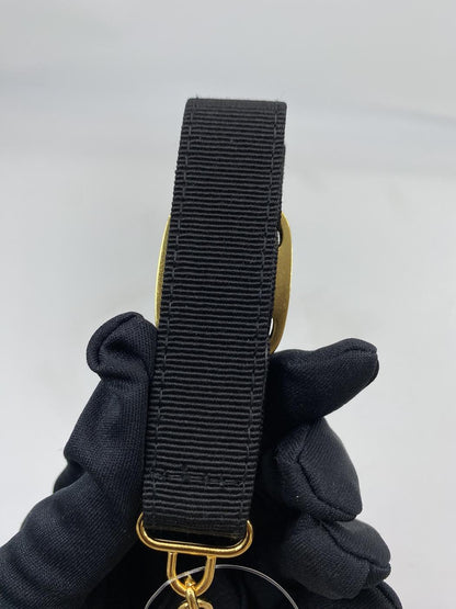 Salvatore Ferragamo サルヴァトーレフェラガモ チャーム キーホルダー ヴァラリボン メタル ブラック×ゴールド 管理番号：7022