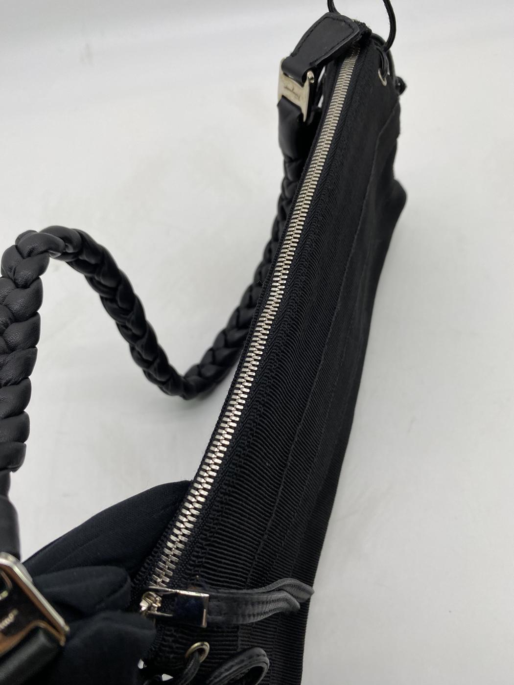 Salvatore Ferragamo サルヴァトーレフェラガモ キャンバス×レザー ワンハンドル ハンドバッグ管理番号：7805