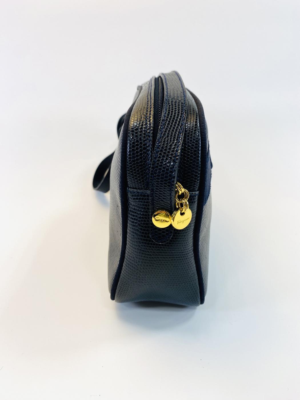Salvatore Ferragamo Vara 单肩包，海军蓝，参考编号：9663