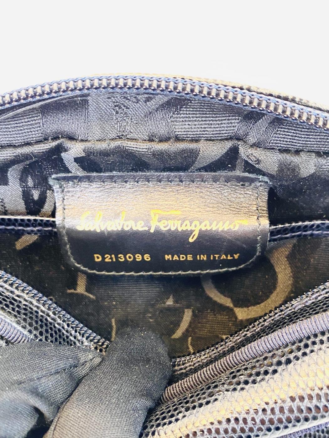 Salvatore Ferragamo Vara 单肩包，海军蓝，参考编号：9663