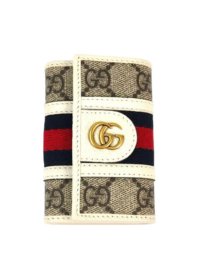 Gucci グッチ オフィディア GG キーケース ホワイト×ベージュ 管理番号：11384