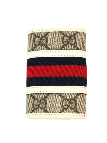 Gucci グッチ オフィディア GG キーケース ホワイト×ベージュ 管理番号：11384