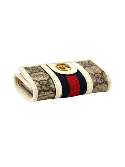 Gucci グッチ オフィディア GG キーケース ホワイト×ベージュ 管理番号：11384