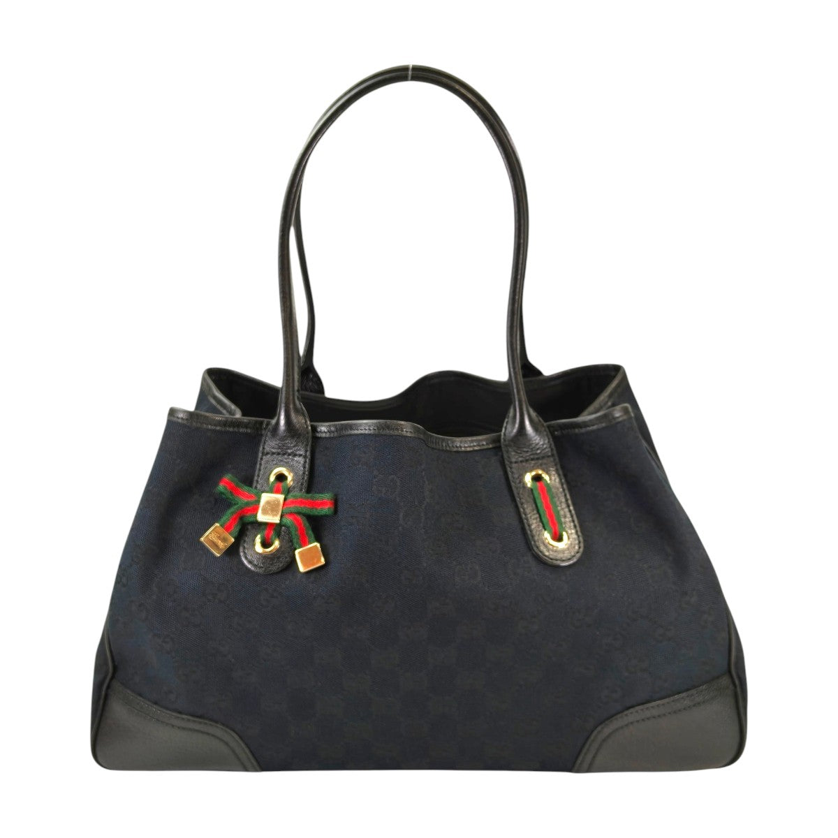 Gucci グッチ プリンシー GG キャンバス トートバッグ ブラック 管理番号：11412