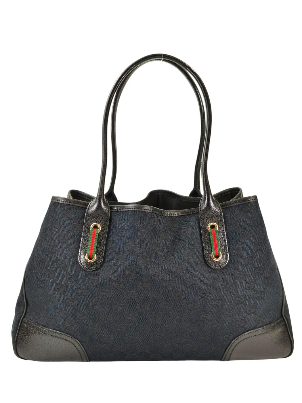 Gucci グッチ プリンシー GG キャンバス トートバッグ ブラック 管理番号：11412