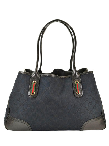 Gucci グッチ プリンシー GG キャンバス トートバッグ ブラック 管理番号：11412