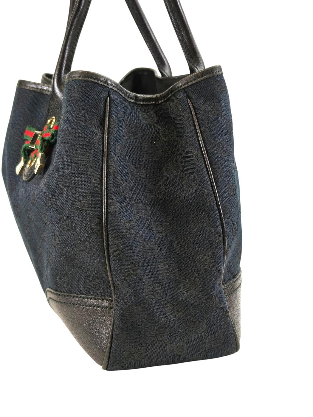 Gucci グッチ プリンシー GG キャンバス トートバッグ ブラック 管理番号：11412