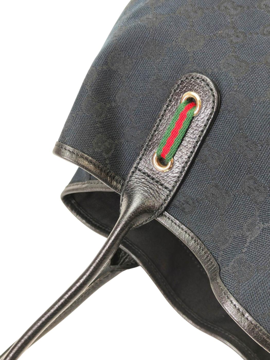 Gucci グッチ プリンシー GG キャンバス トートバッグ ブラック 管理番号：11412