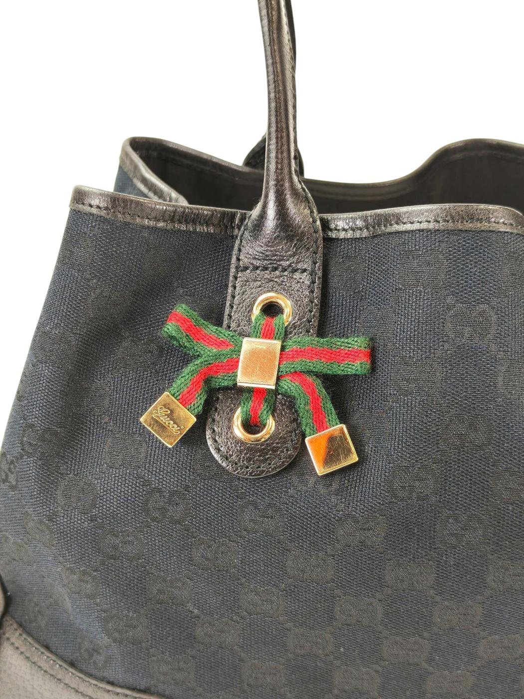 Gucci グッチ プリンシー GG キャンバス トートバッグ ブラック 管理番号：11412