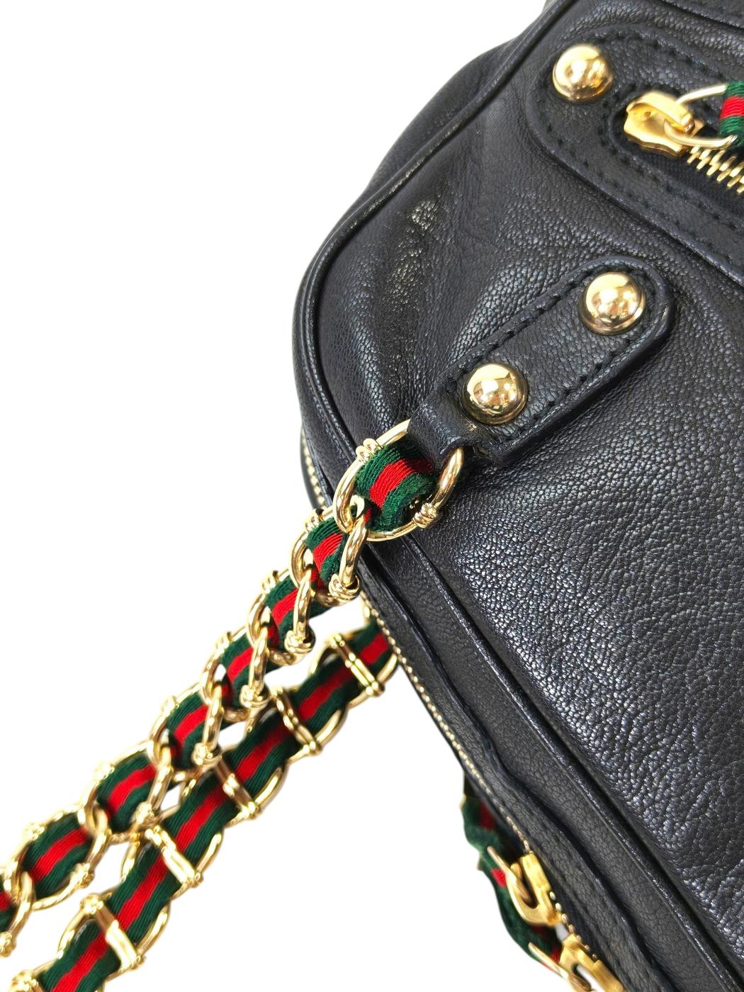 Gucci グッチ カプリ チェーン ショルダーバッグ シェリーライン ブラック 管理番号：11413