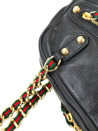 Gucci グッチ カプリ チェーン ショルダーバッグ シェリーライン ブラック 管理番号：11413