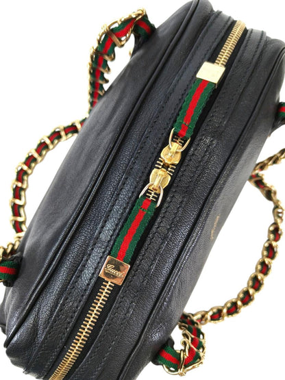 Gucci グッチ カプリ チェーン ショルダーバッグ シェリーライン ブラック 管理番号：11413