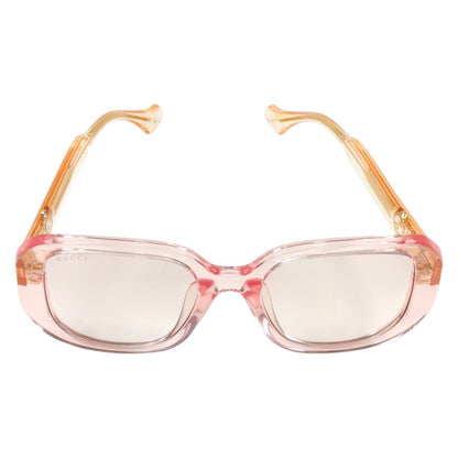 Gucci GG1557SK ブロンディ クリア ピンク バタフライ型サングラス フレーム一体型ノーズパッド アジアンフィット アイウェア 管理番号：11447