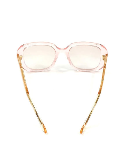Gucci GG1557SK ブロンディ クリア ピンク バタフライ型サングラス フレーム一体型ノーズパッド アジアンフィット アイウェア 管理番号：11447