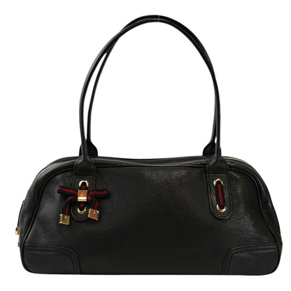 Gucci グッチ プリンシー シェリーラインリボン付き ハンドバッグ ブラック 管理番号：11720