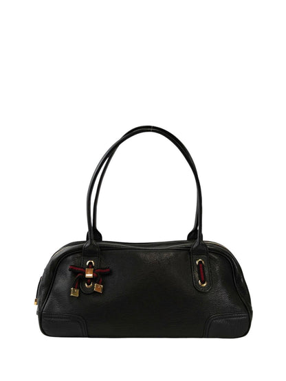 Gucci グッチ プリンシー シェリーラインリボン付き ハンドバッグ ブラック 管理番号：11720