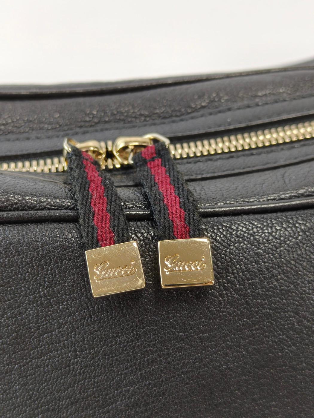 Gucci グッチ プリンシー シェリーラインリボン付き ハンドバッグ ブラック 管理番号：11720