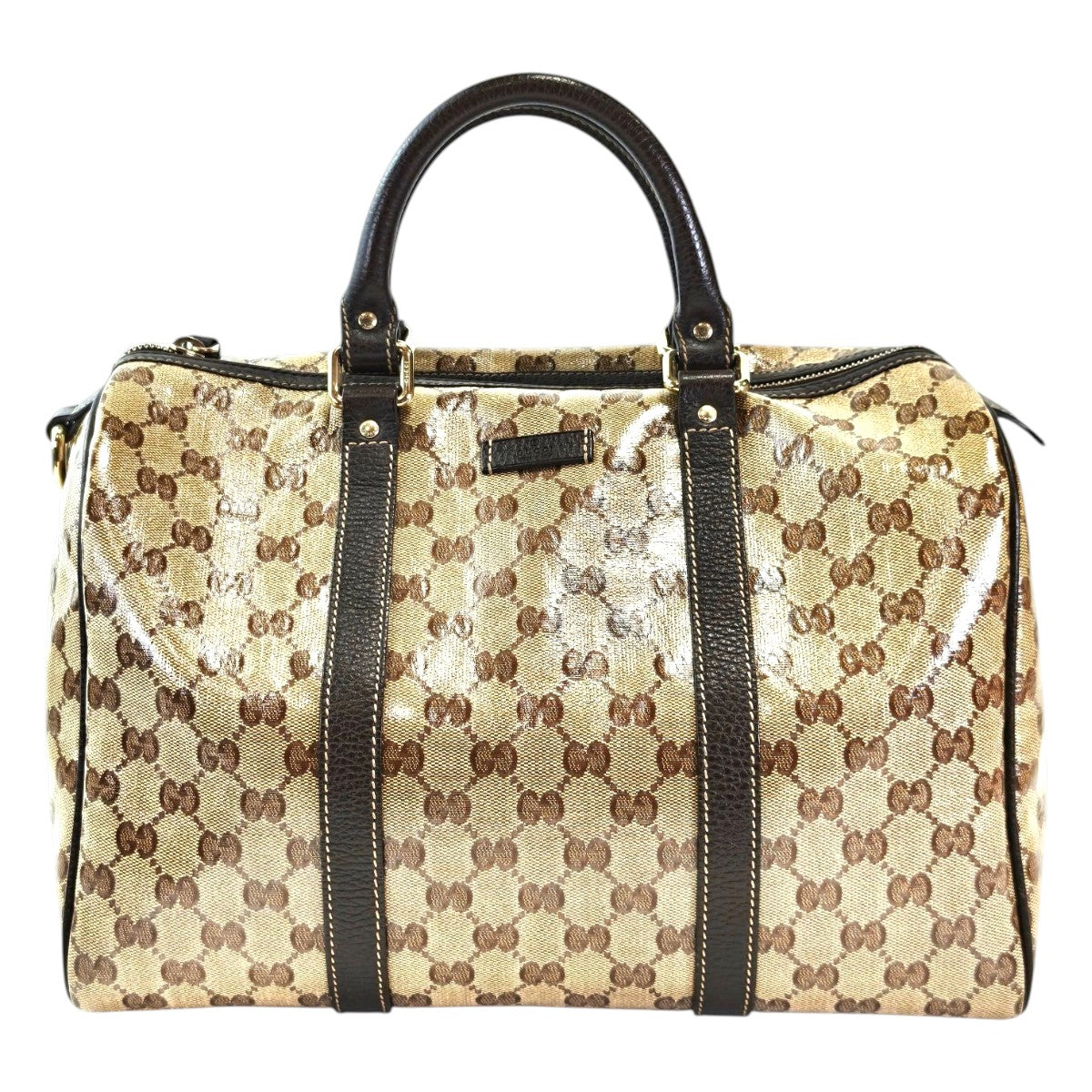 Gucci 古驰 GG Crystal Joy 波士顿包 棕色 商品编号：11730