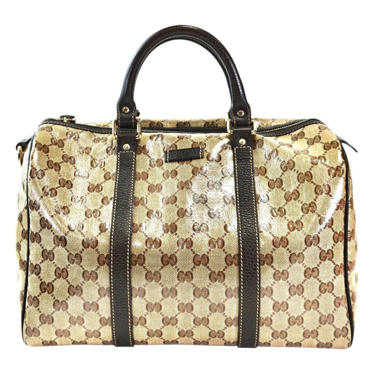 Gucci グッチ GGクリスタル ジョイ ボストンバッグ ブラウン 管理番号：11730