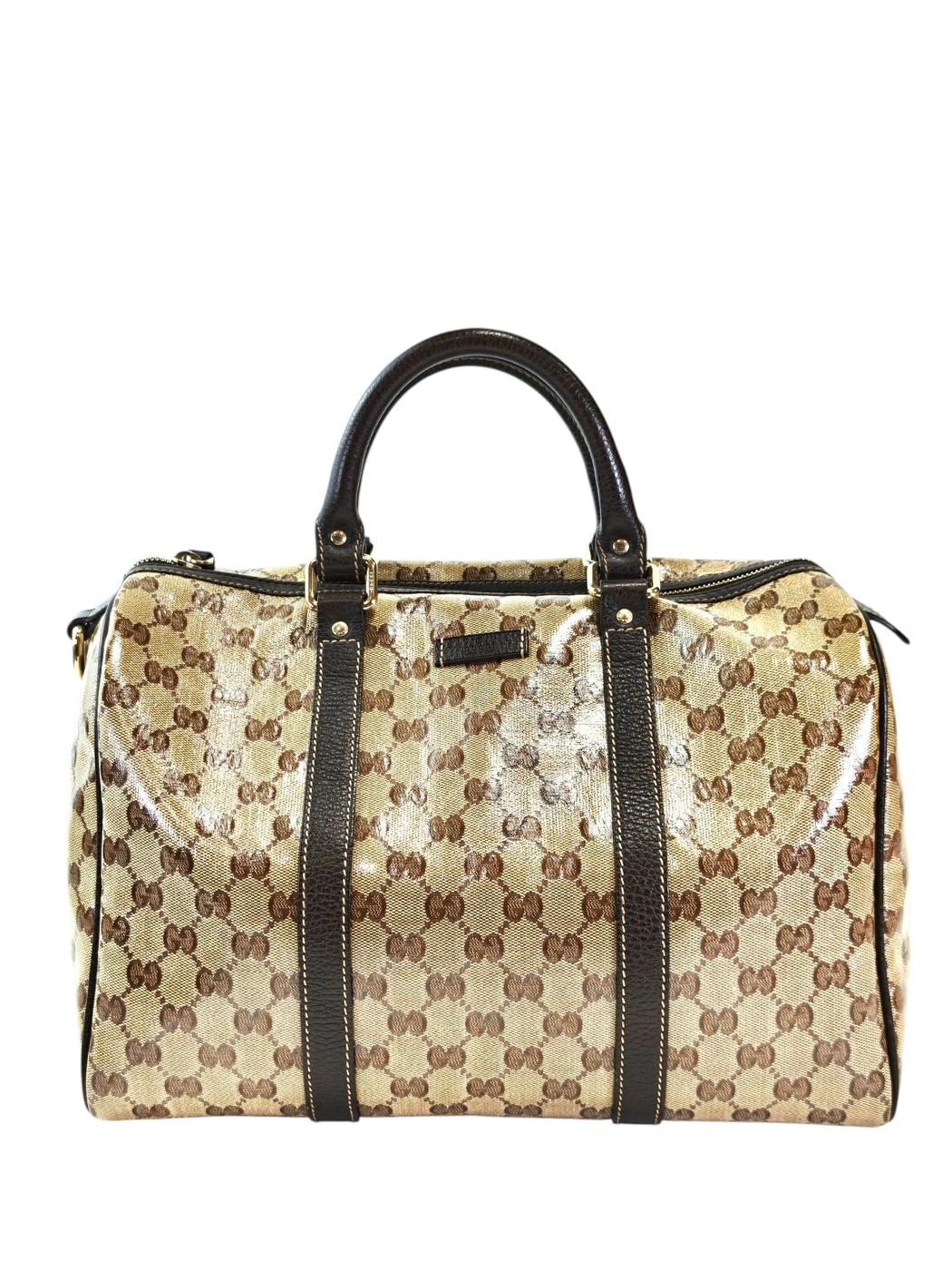 Gucci 古驰 GG Crystal Joy 波士顿包 棕色 商品编号：11730