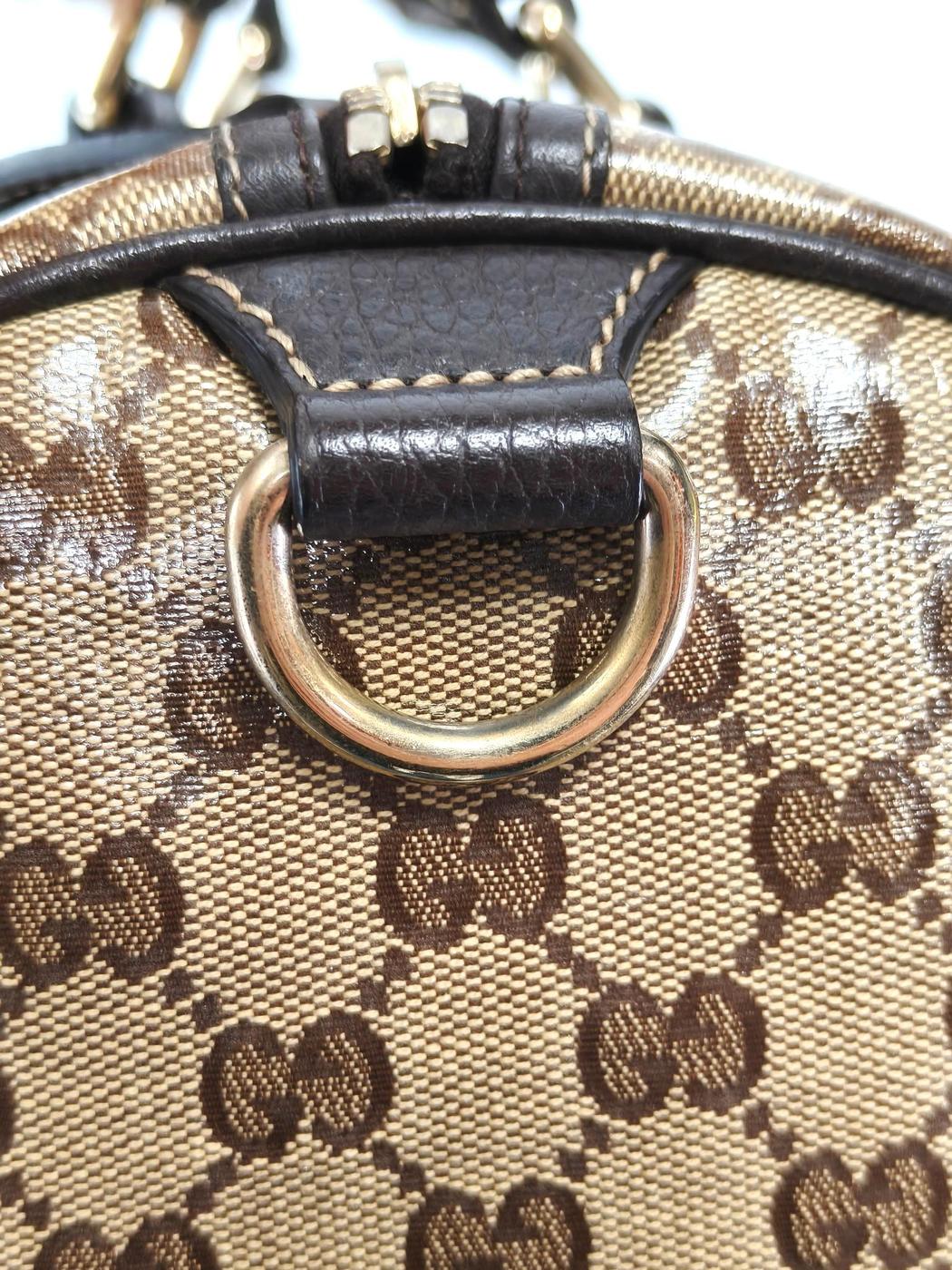 Gucci 古驰 GG Crystal Joy 波士顿包 棕色 商品编号：11730