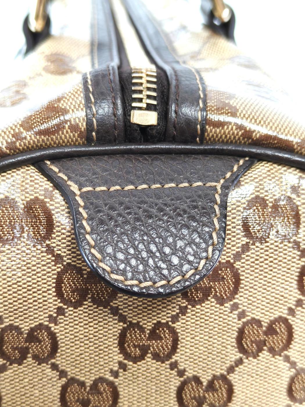 Gucci 古驰 GG Crystal Joy 波士顿包 棕色 商品编号：11730
