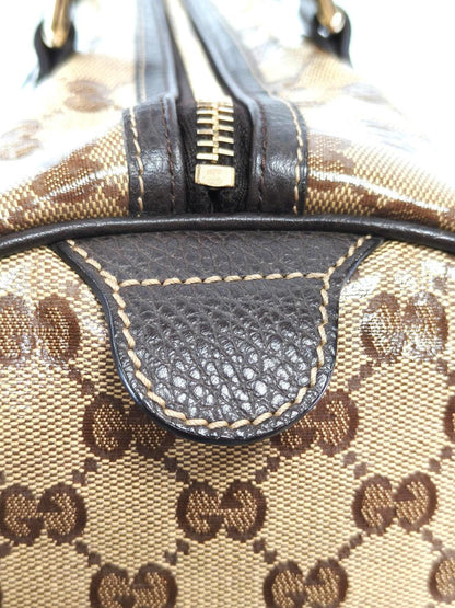 Gucci 古驰 GG Crystal Joy 波士顿包 棕色 商品编号：11730