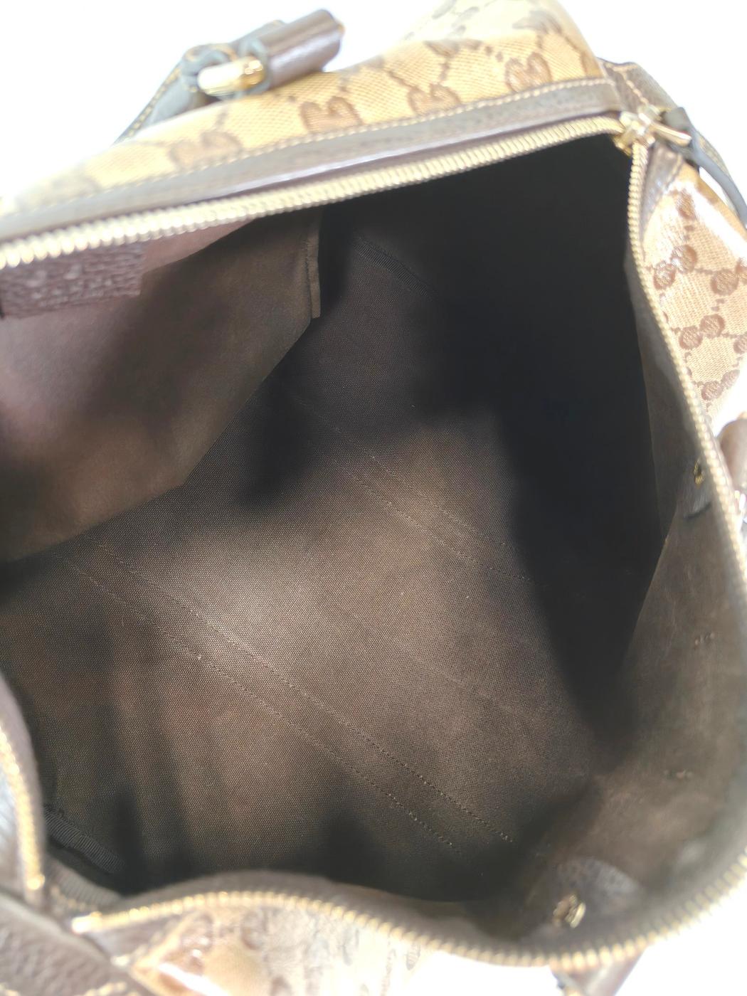 Gucci 古驰 GG Crystal Joy 波士顿包 棕色 商品编号：11730